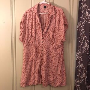 Target Wild Fable Floral Shirt Dress Plus Size 2X
